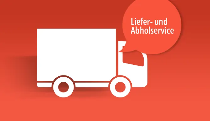 Wir bieten Abhol- und Lieferservice im Umkreis von 100 Km